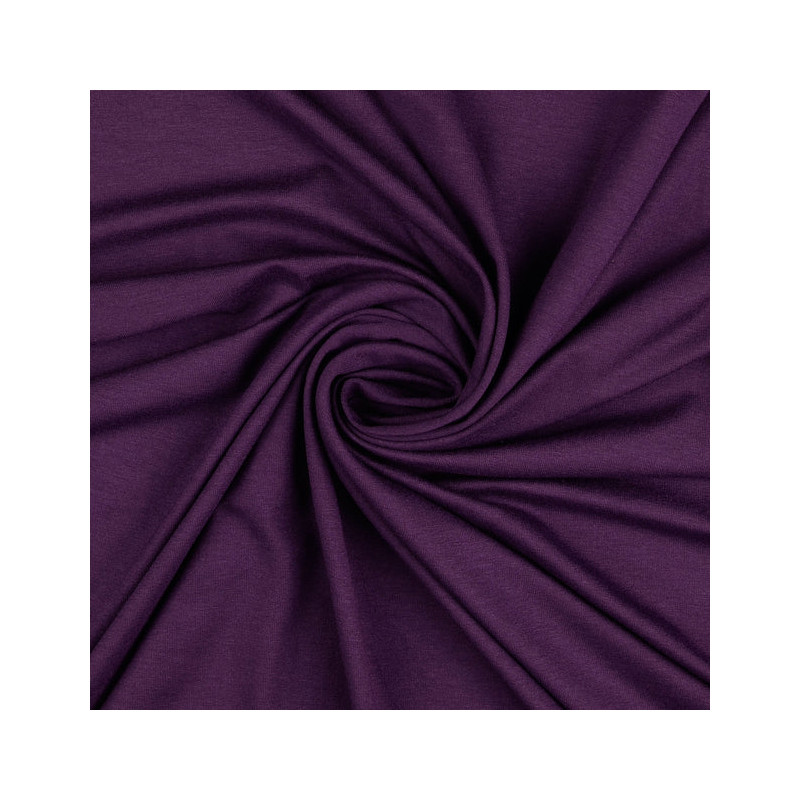 Jersey viscose - Uni pflaume (h5022)