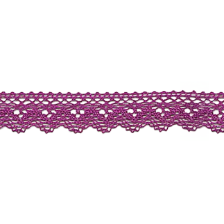 Bobbin lace 25mm fuchsia (w)