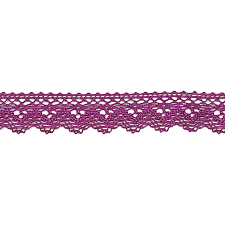 Bobbin lace 25mm fuchsia (w)