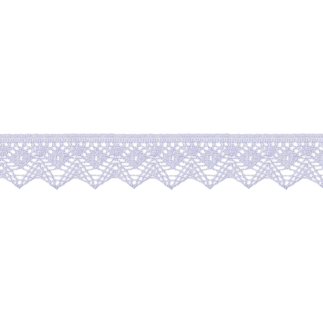 Bobbin lace 25mm lilac (uk60)