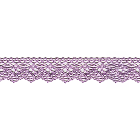 Bobbin lace 25mm purple (w)