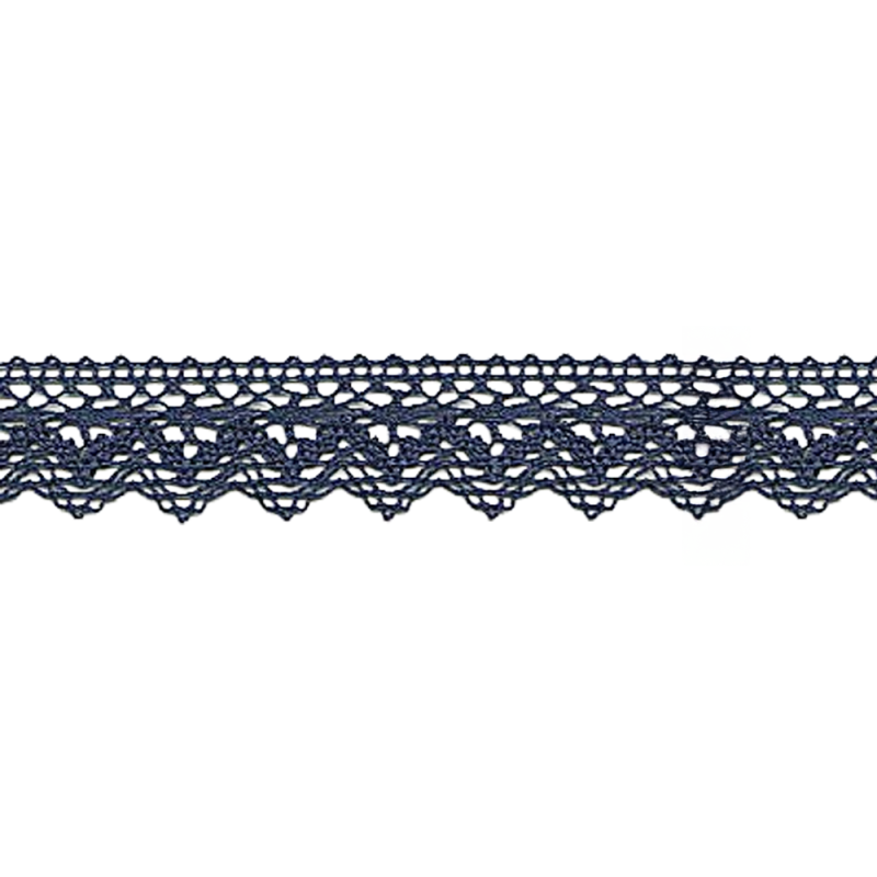 Bobbin lace 25mm navy (w) Bobbin lace 25mm navy (w)