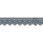 Dentelle aux fuseaux 25 mm denim (w)