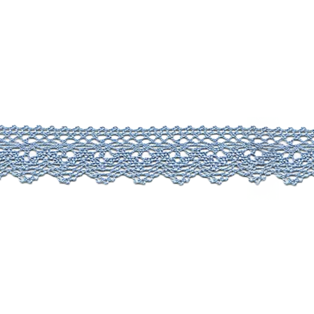 Bobbin lace 25mm light blue (w)