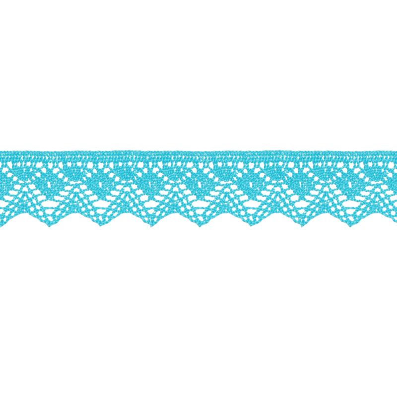 Bobbin lace 25mm turquoise glitter (uk1032)