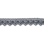Bobbin lace 25mm anthracite (w)