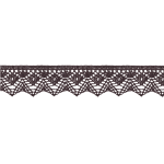 Dentelle aux fuseaux 25 mm anthracite (Royaume-Uni)