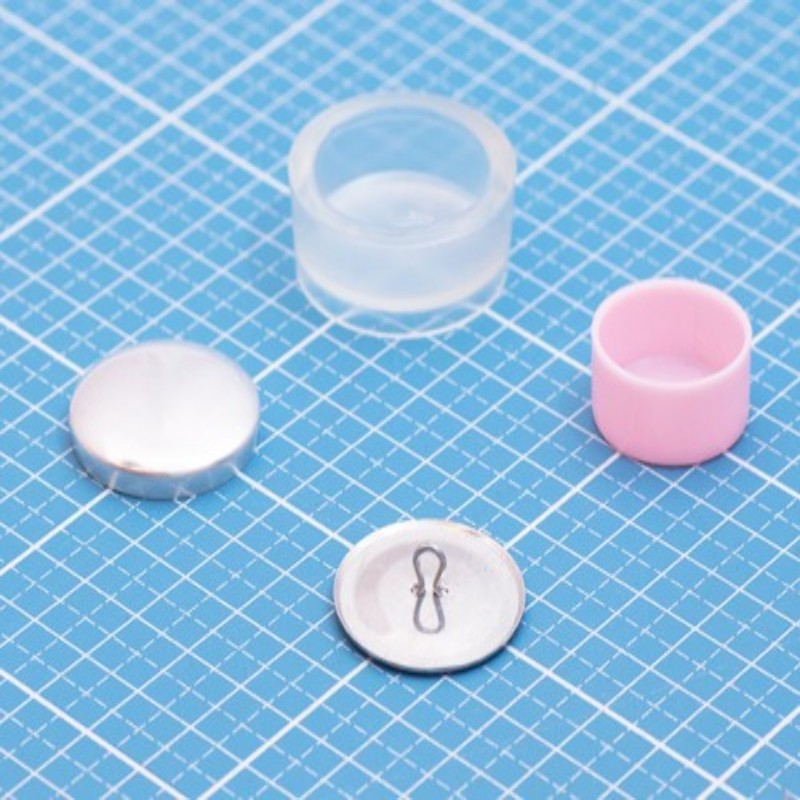 Coverable buttons 28mm - 10 pieces