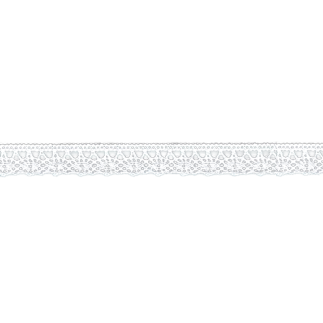 Bobbin lace fine 13mm white (w)