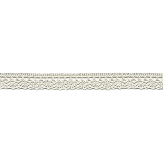Bobbin lace fine 13mm ecru (w)