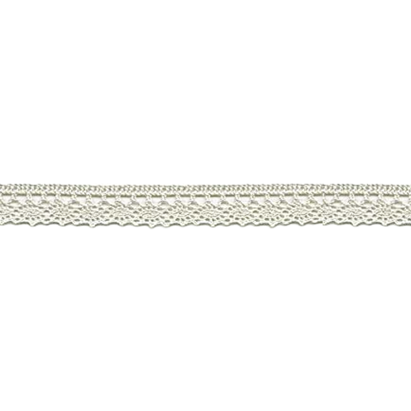 Dentelle aux fuseaux fine 13 mm écru (l)