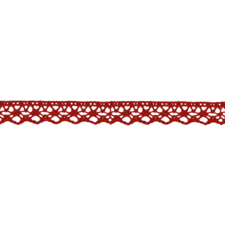 Bobbin lace 13mm dark red (uk54)