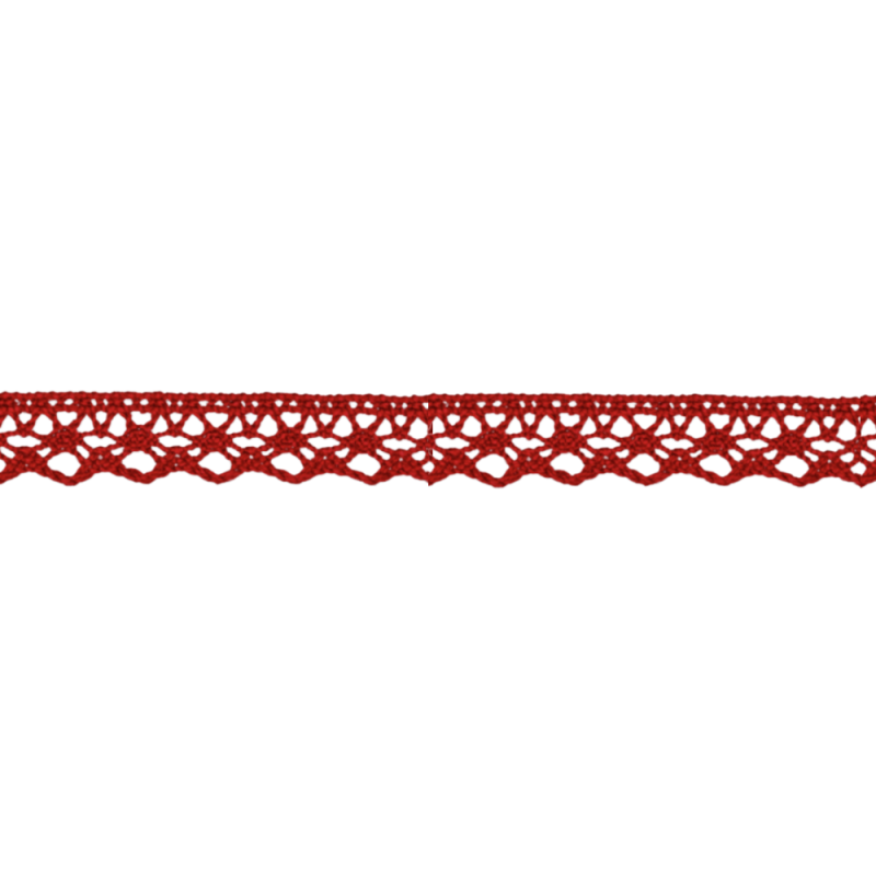 Bobbin lace 13mm dark red (uk54)
