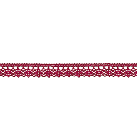 Bobbin lace fine 13mm dark red (w)