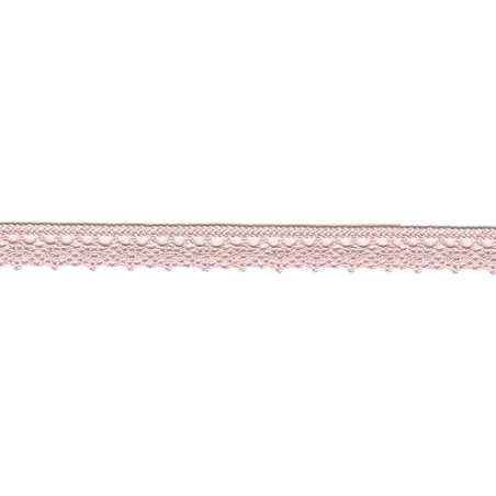 Bobbin lace fine 13mm pink (w)
