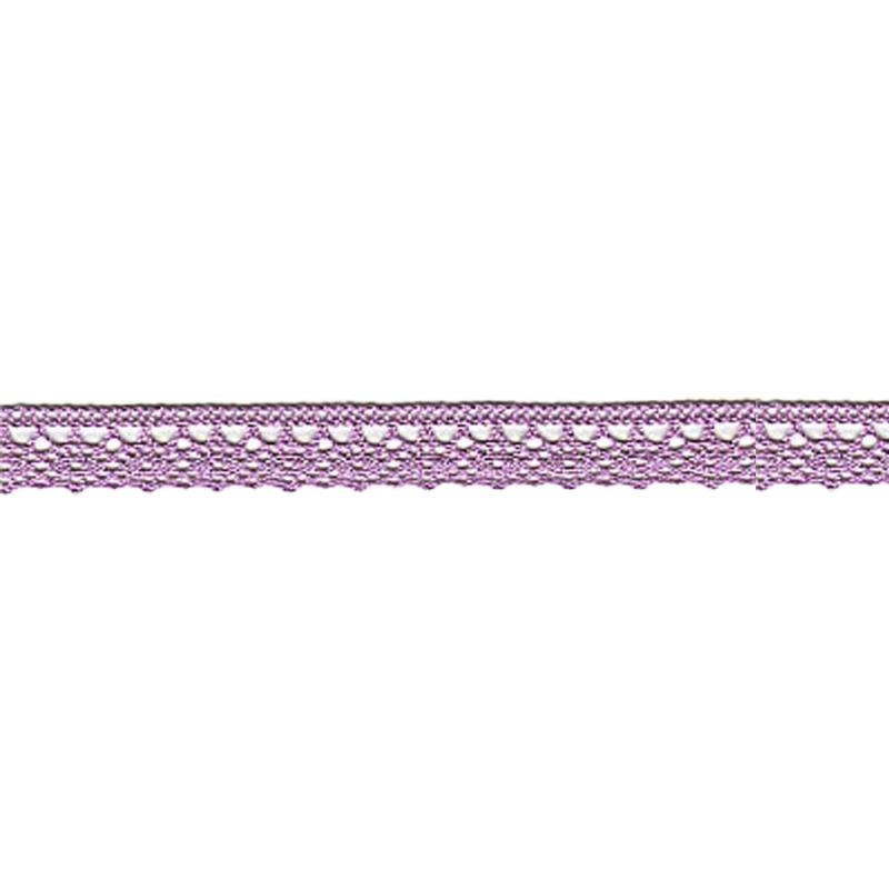 Dentelle aux fuseaux fine 13 mm violette (l)