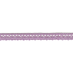 Dentelle aux fuseaux fine 13 mm violette (l)
