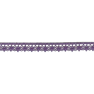 Bobbin lace fine 13mm violet (w)