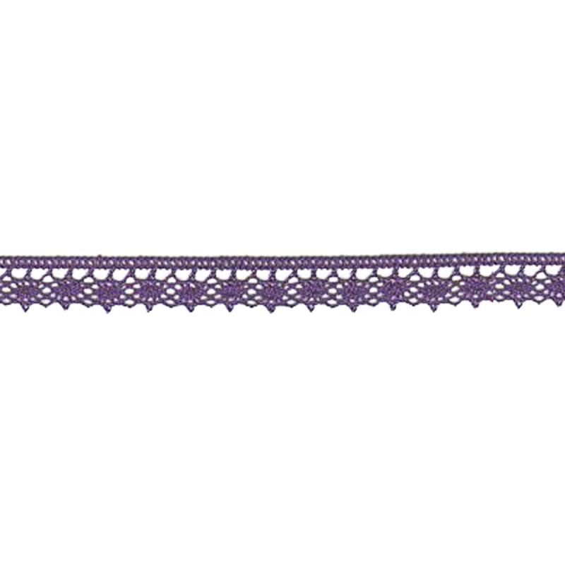 Bobbin lace fine 13mm violet (w)