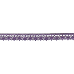 Dentelle aux fuseaux fine 13 mm violette (l)