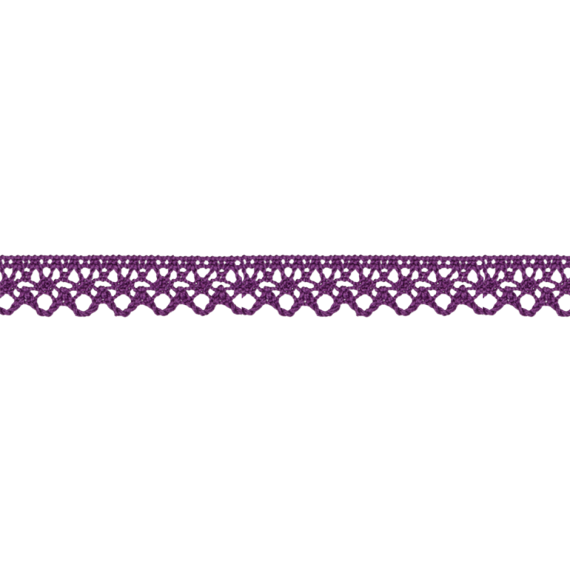 Dentelle aux fuseaux 13 mm violette (uk62)