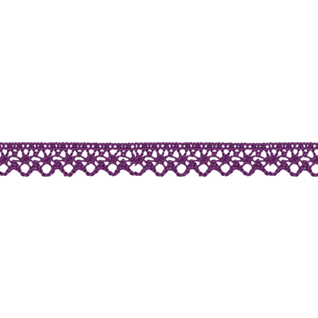 Dentelle aux fuseaux 13 mm violette (uk62)