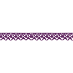 Dentelle aux fuseaux 13 mm violette (uk62)