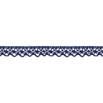 Bobbin lace 13mm navy (UK)