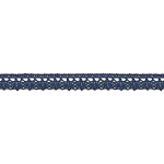 Dentelle aux fuseaux fine 13 mm bleu marine (w)
