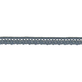 Bobbin lace fine 13mm denim blue (w)