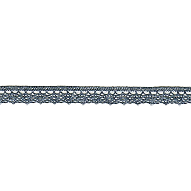 Bobbin lace fine 13mm denim blue (w)