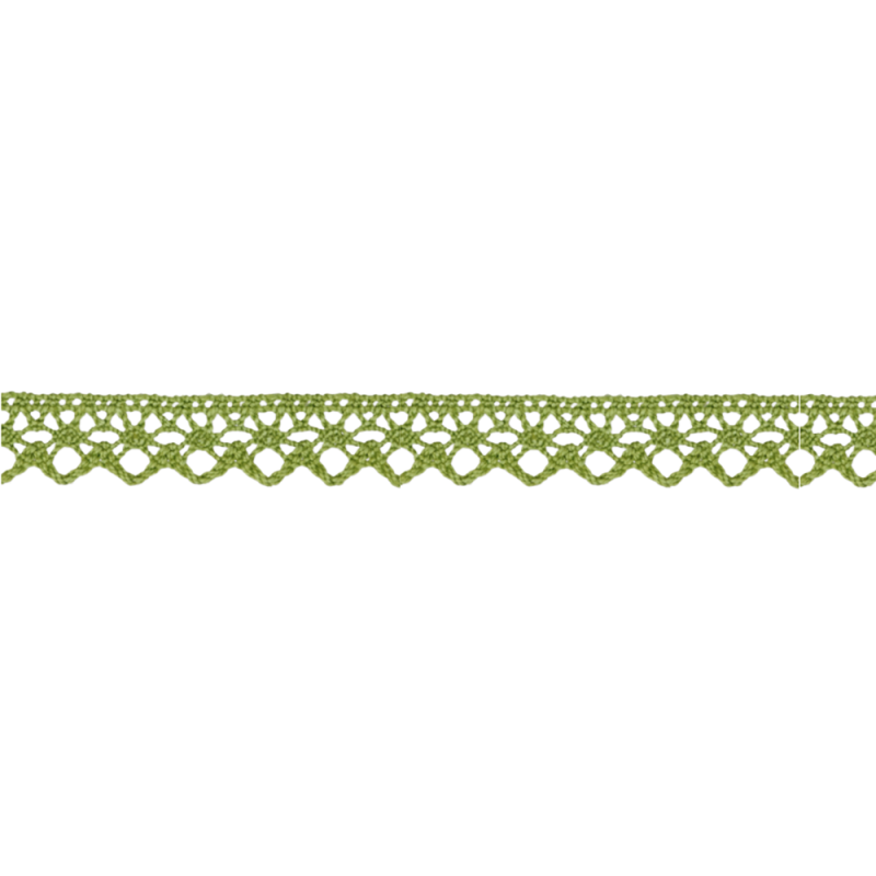 Bobbin lace 13mm olive (UK26)
