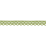 Dentelle aux fuseaux 13 mm olive (UK26)