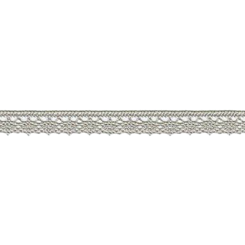 Bobbin lace fine 13mm grey-beige (w)