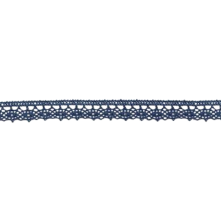 Bobbin lace fine 13mm dark grey (w)