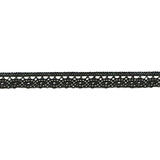Bobbin lace fine 13mm black (w)