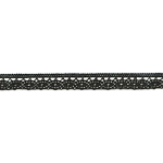 Dentelle aux fuseaux fine 13 mm noire (l)