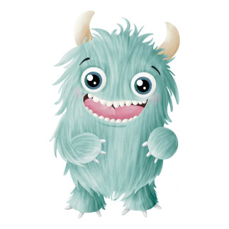 Iron-on transfers - Mrs Mint Design - Monster "Happy"
