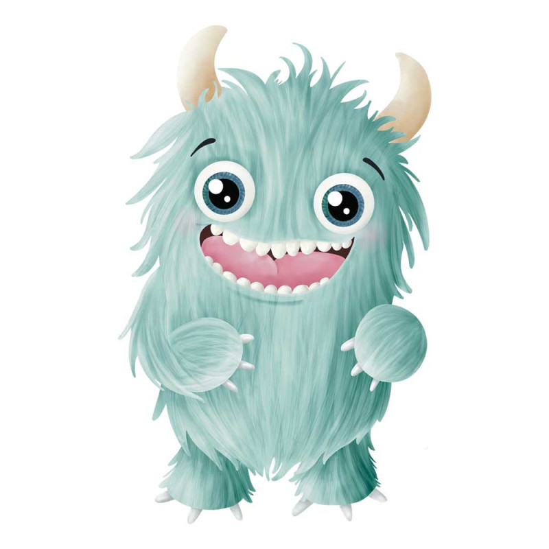 Iron-on transfers - Mrs Mint Design - Monster "Happy"
