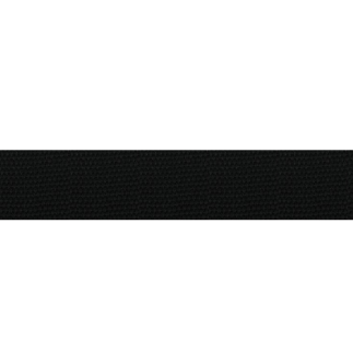 Bag strap soft 25mm - black (B5)