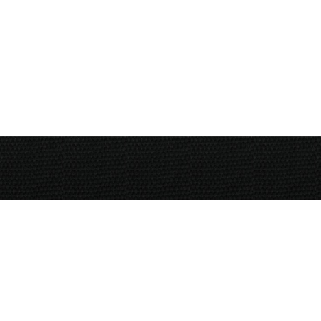 Bag strap soft 25mm - black (B5)