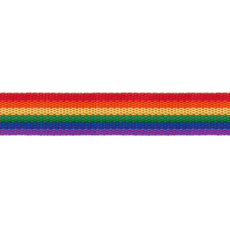Sangle 25 mm - Arc-en-ciel