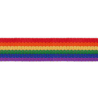 Gurtband 30mm - Regenbogen