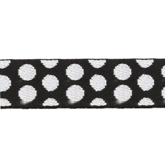Sangle 38 mm - Pois noir/blanc