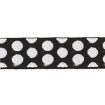Sangle 38 mm - Pois noir/blanc