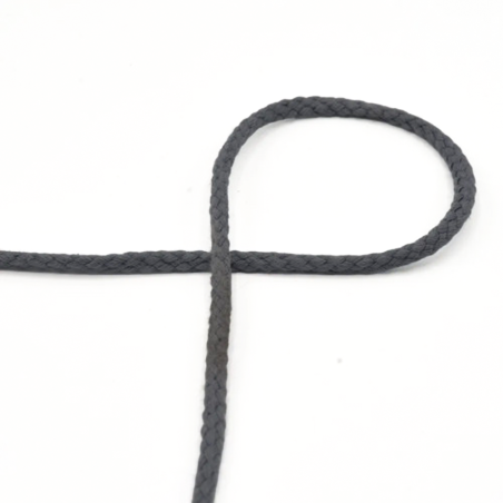 Cotton cord 6mm medium grey (qt562)