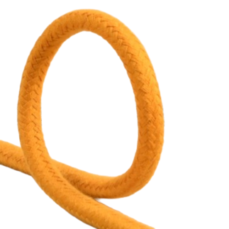 Braided cotton cord 10mm mustard (st042)