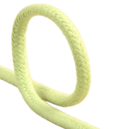 Braided cotton cord 10mm pastel green (st10)