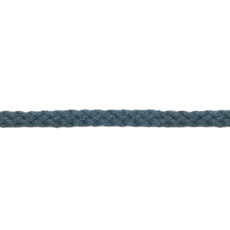 Cordon en coton 11 mm bleu acier (l)