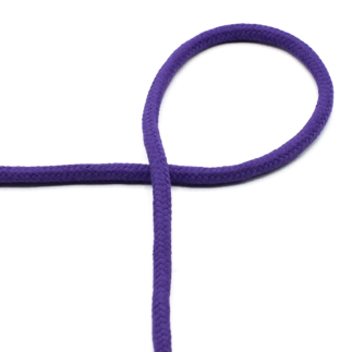 Cordon en coton violet 8 mm (qt470)